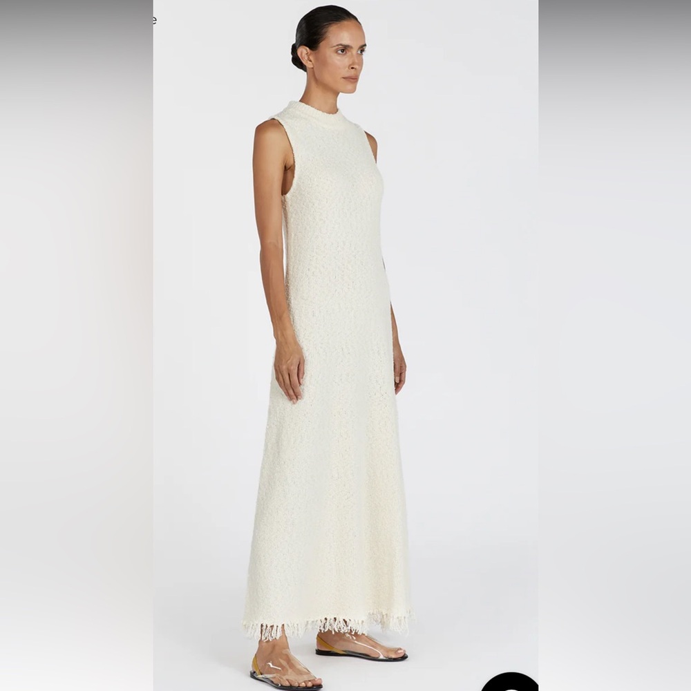 Gorgeous boucle white maxi dress from Dissh NWT